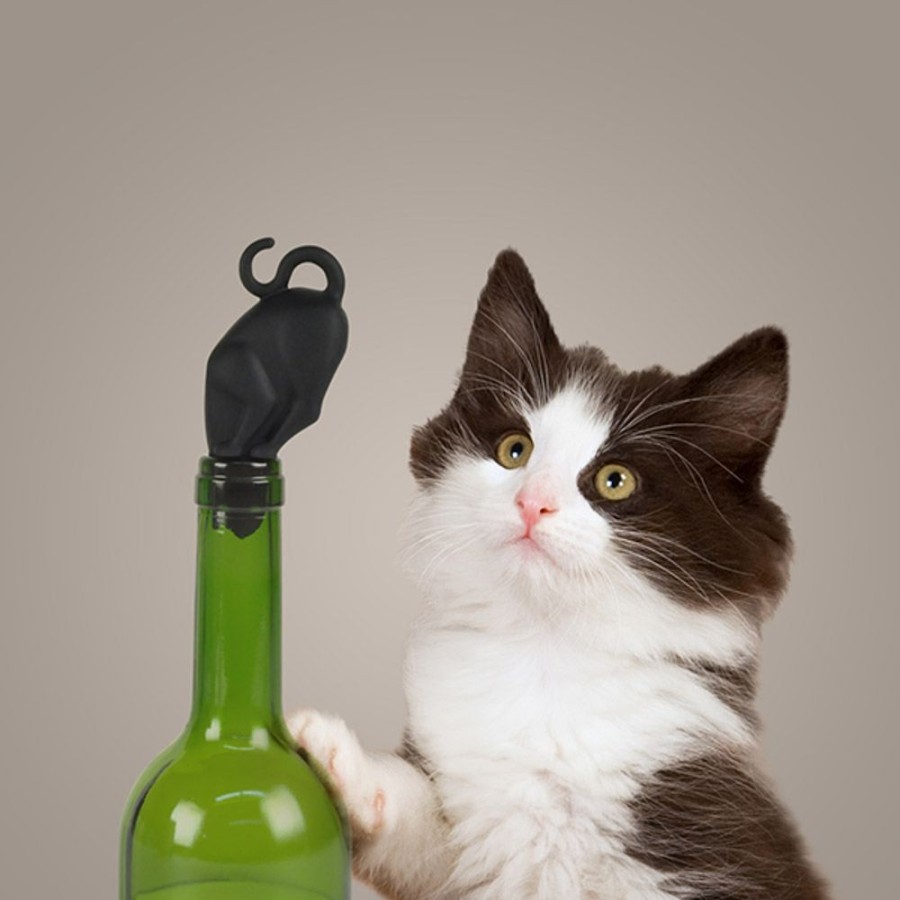 For The Home Archie McPhee | Cat Wine Stopper