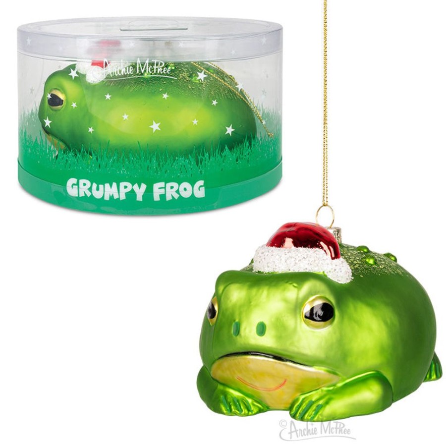 Gift, Party & Holiday Archie McPhee | Grumpy Frog Ornament