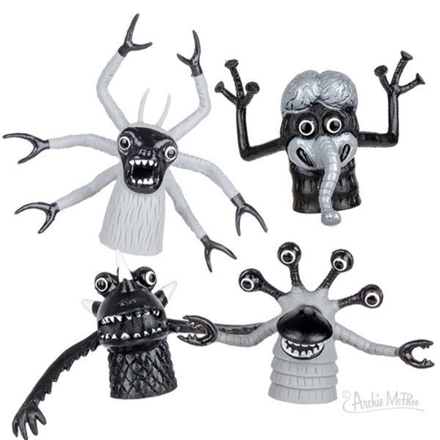 Gift, Party & Holiday Archie McPhee | Black And White Finger Monsters