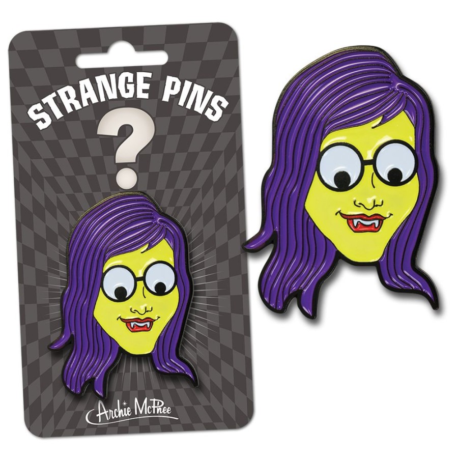 Gift, Party & Holiday Archie McPhee | Monster Girl Enamel Pin