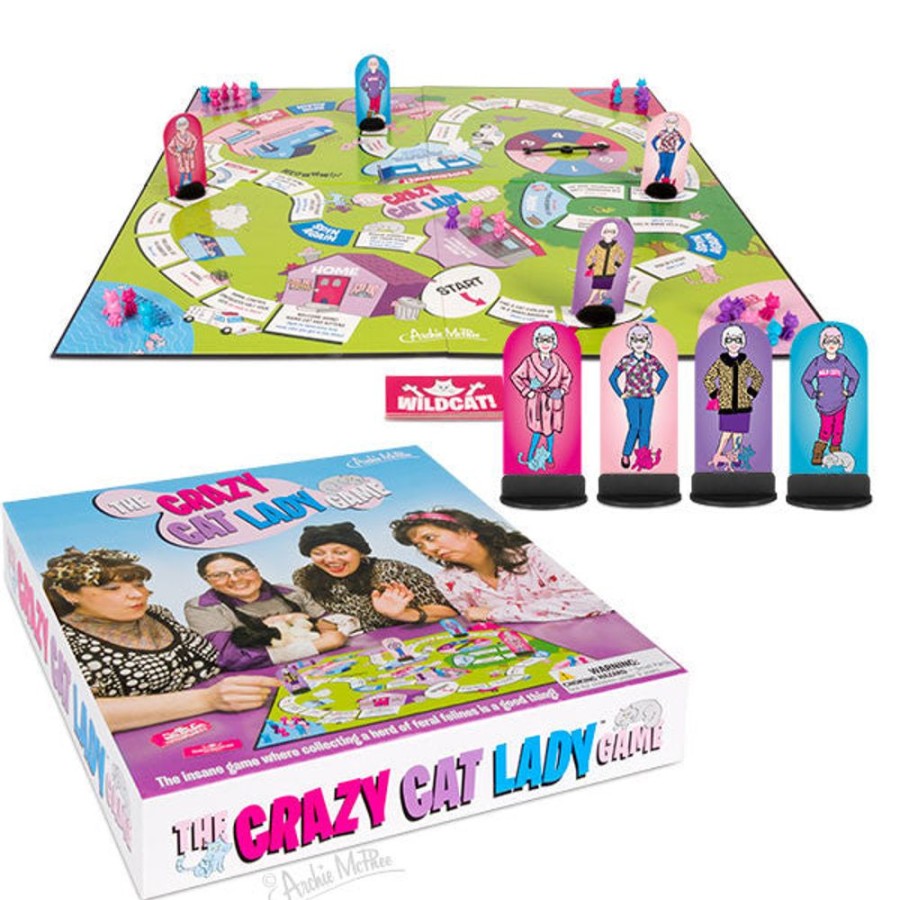 Gift, Party & Holiday Archie McPhee | Crazy Cat Lady Board Game