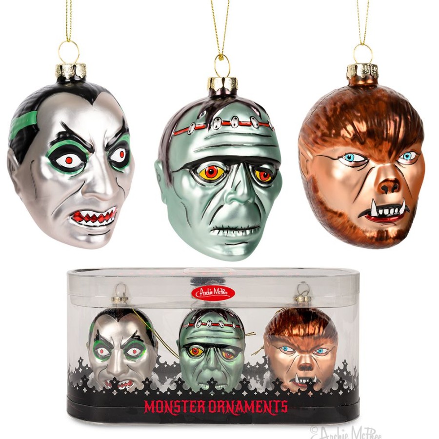 Gifts Archie McPhee | Monster Ornament Set