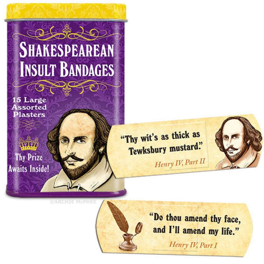 Gifts Archie McPhee | Shakespearean Insult Bandages