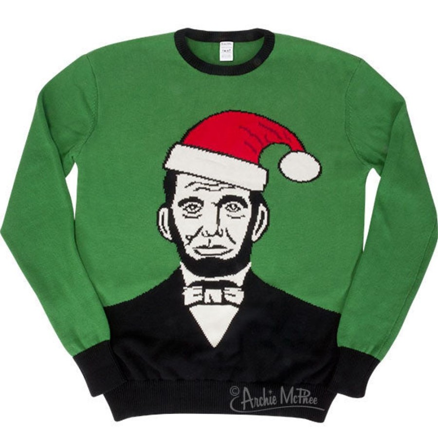 For You Archie McPhee | Santa Lincoln Sweater