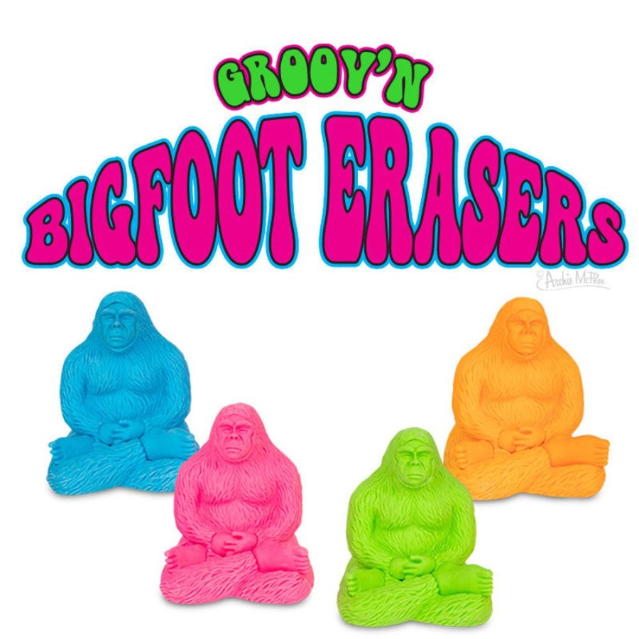 Bulk Archie McPhee | Groov'N Bigfoot Erasers Bulk Box