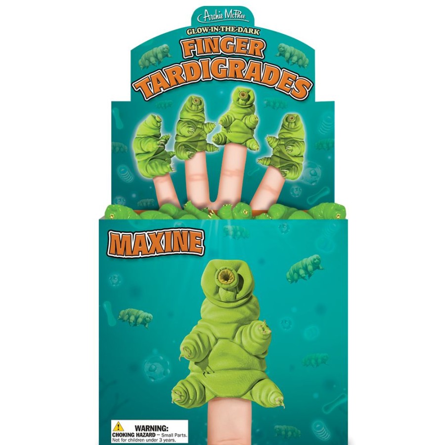 School & Office Archie McPhee | Glow-In-The-Dark Finger Tardigrades Bulk Box