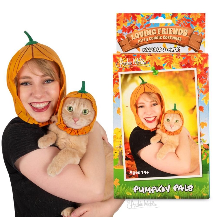 Gift, Party & Holiday Archie McPhee | Loving Friends Kitty Cuddle Costumes: Pumpkin Pals