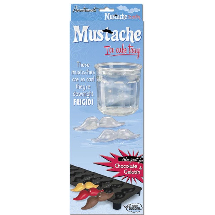 For The Home Archie McPhee | Mustache Ice Cube Tray