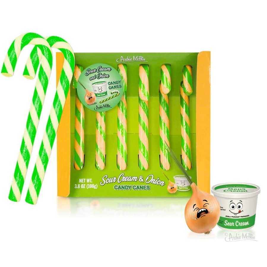 Candy Archie McPhee | Sour Cream & Onion Candy Canes