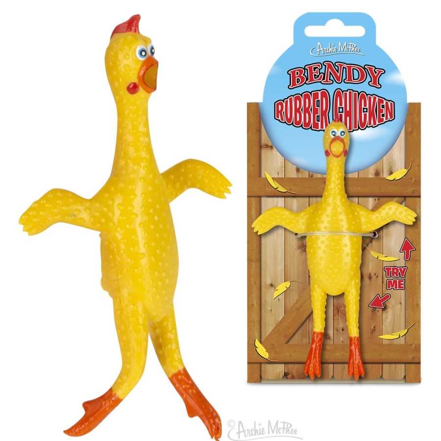 Fun Archie McPhee | Bendy Rubber Chicken