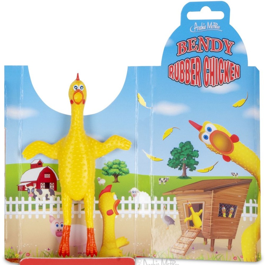 Fun Archie McPhee | Bendy Rubber Chicken