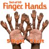 Fun Archie McPhee | Finger Hands Dark Skin Tone