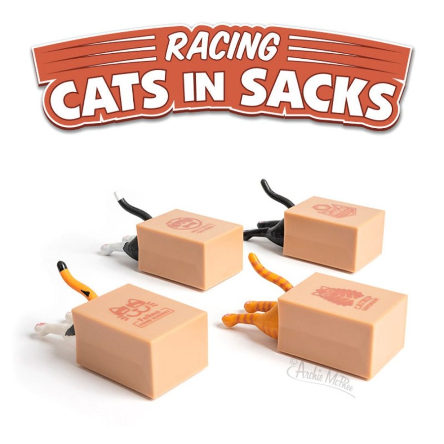 Bulk Archie McPhee | Racing Cats In Sacks Bulk Box