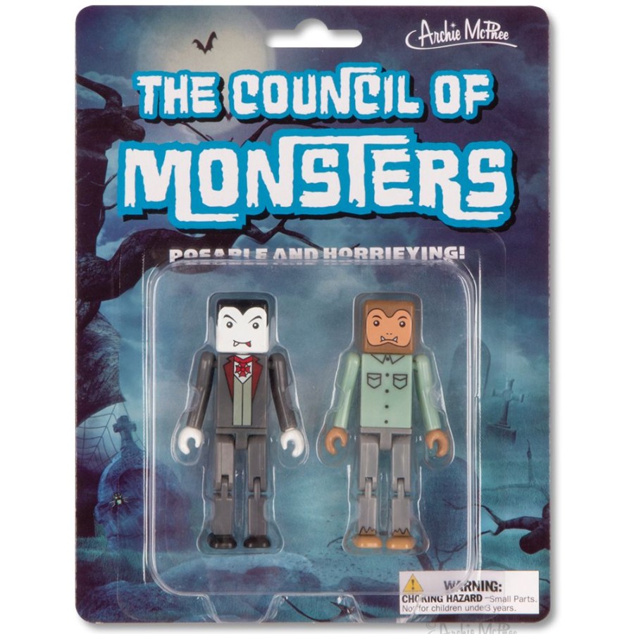 Gift, Party & Holiday Archie McPhee | The Council Of Monsters Figures