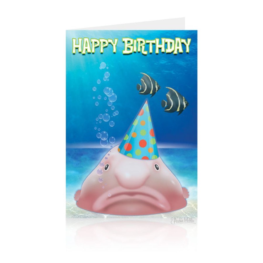 Gift, Party & Holiday Archie McPhee | Happy Birthday Blobfish Greeting Card