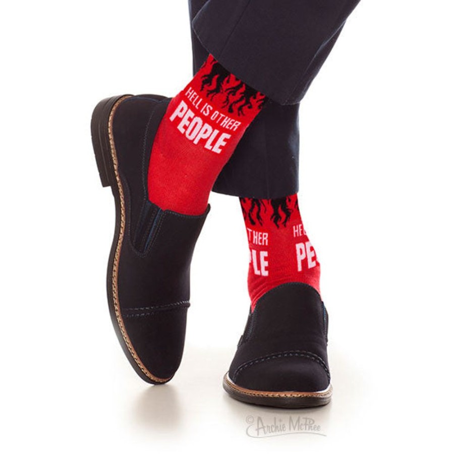 Gifts Archie McPhee | Hell Is Other People Socks