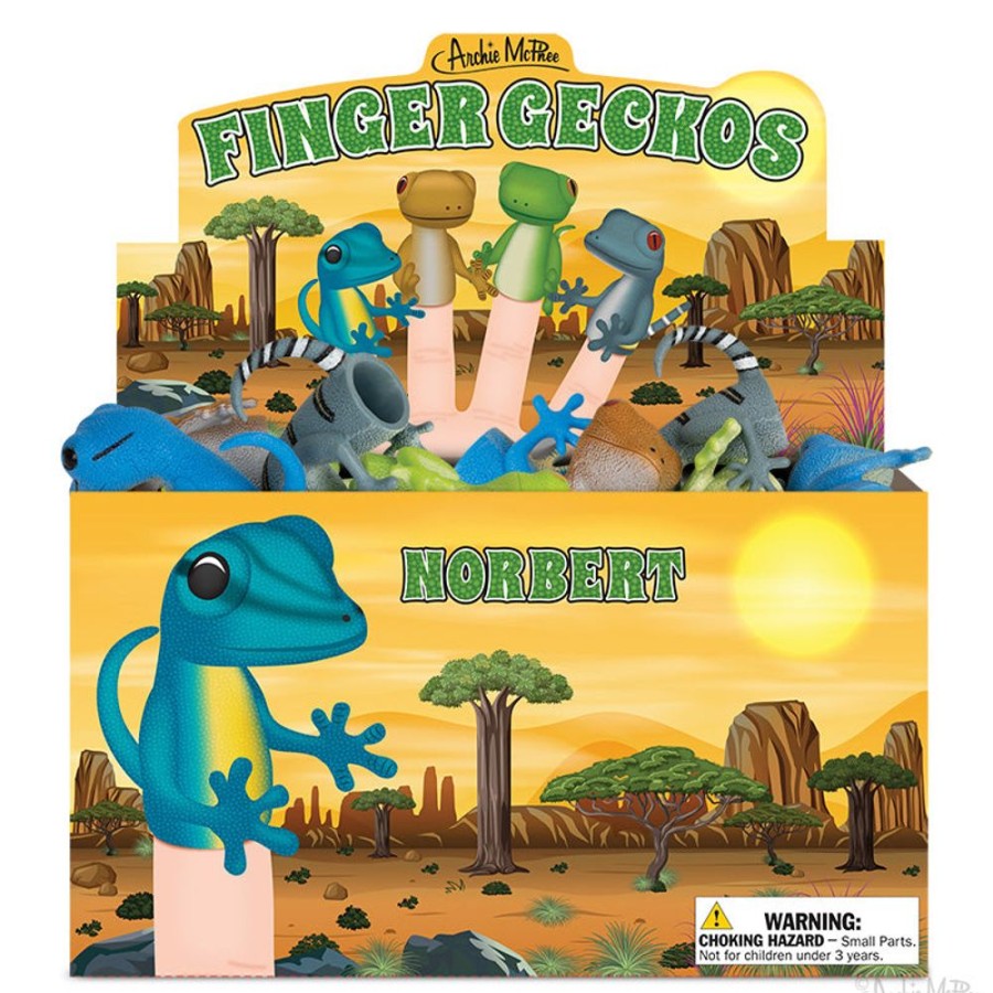 Fun Archie McPhee | Finger Geckos Bulk Box