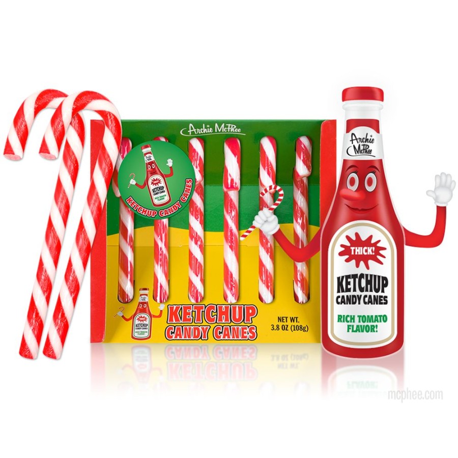 Candy Archie McPhee | Ketchup Candy Canes