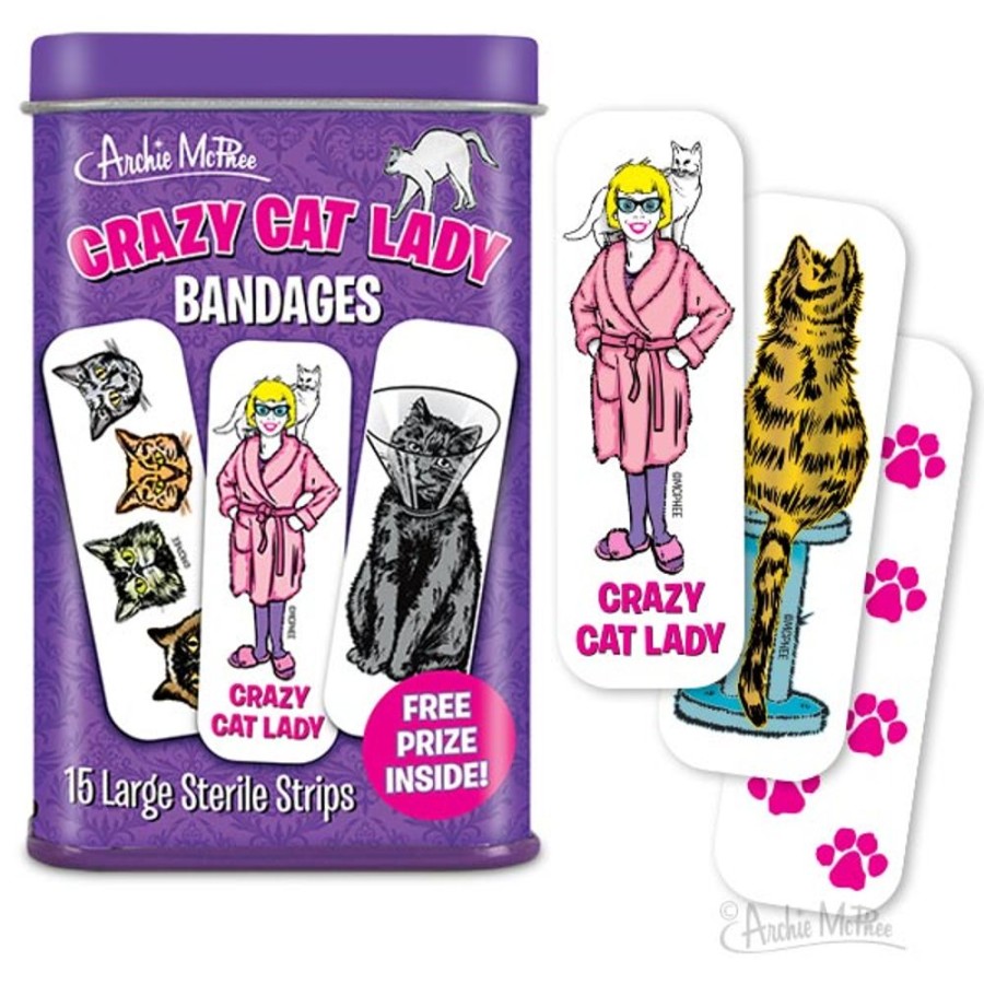 For You Archie McPhee | Crazy Cat Lady® Bandages