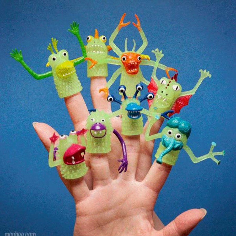 Fun Archie McPhee | Glow-In-The-Dark Finger Monsters