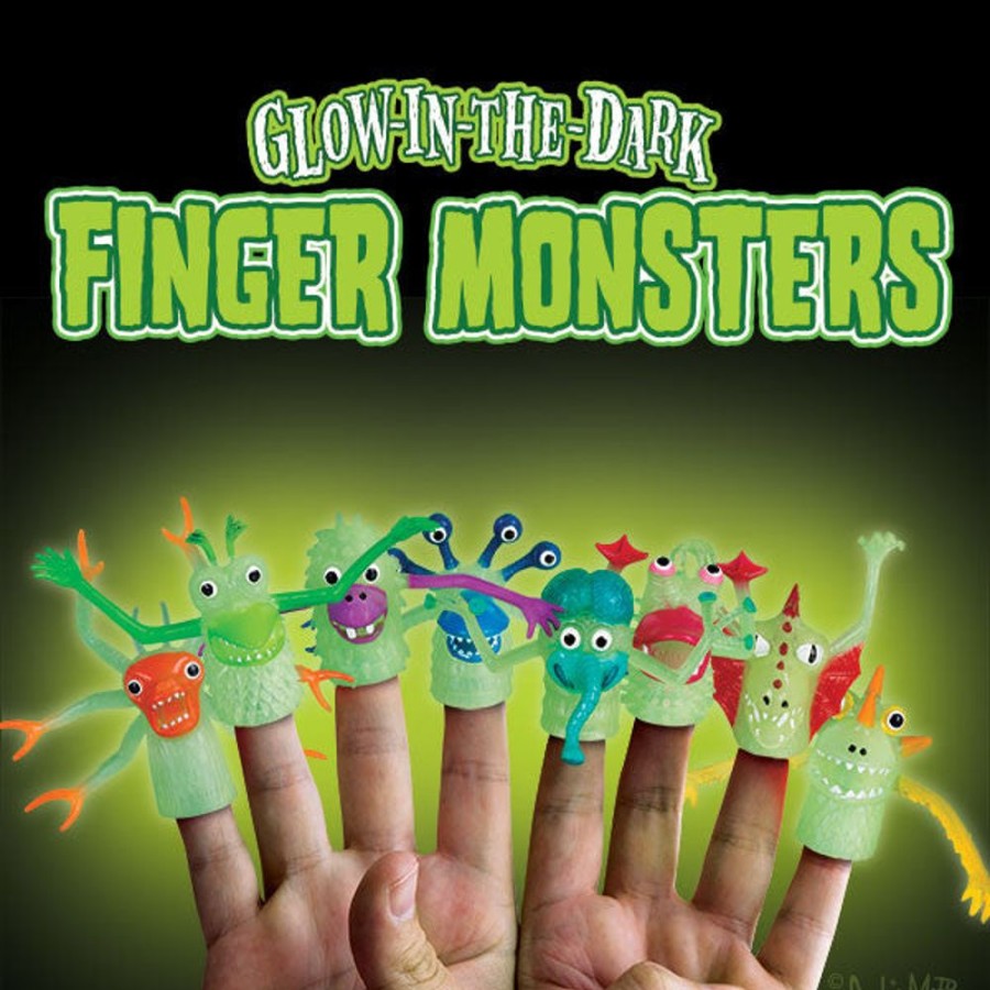 Fun Archie McPhee | Glow-In-The-Dark Finger Monsters