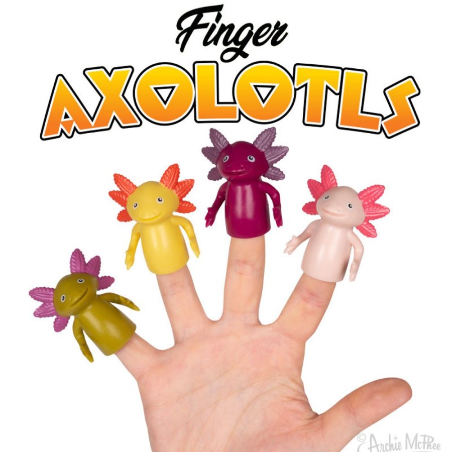 Fun Archie McPhee | Finger Axolotls Bulk Box