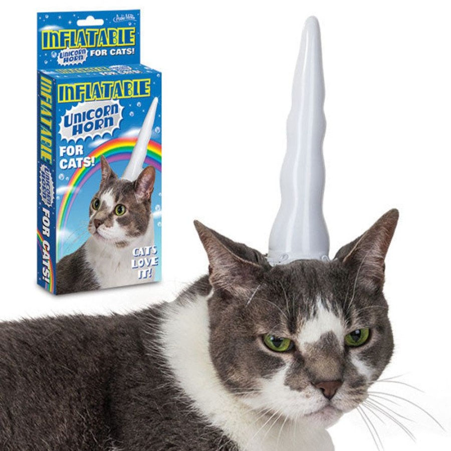 Fun Archie McPhee | Inflatable Unicorn Horn For Cats