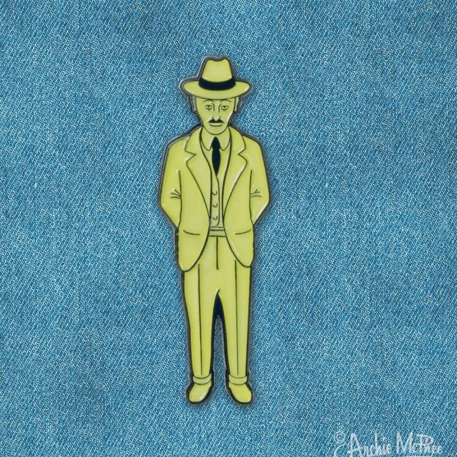 Gifts Archie McPhee | Senor Misterioso Enamel Pin