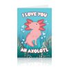 Gift, Party & Holiday Archie McPhee | I Love You An Axolotl Greeting Card