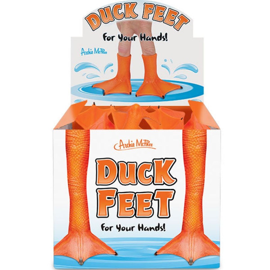 Gifts Archie McPhee | Duck Feet Finger Puppets