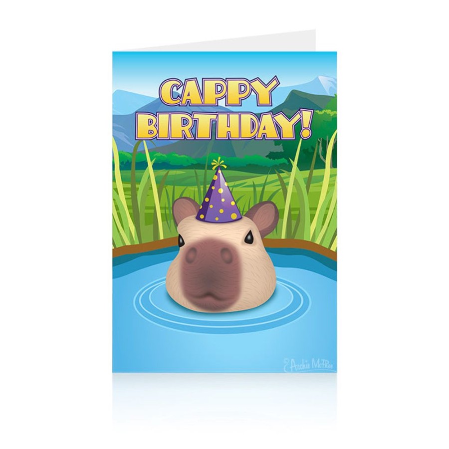 Gift, Party & Holiday Archie McPhee | Capybara Birthday Greeting Card