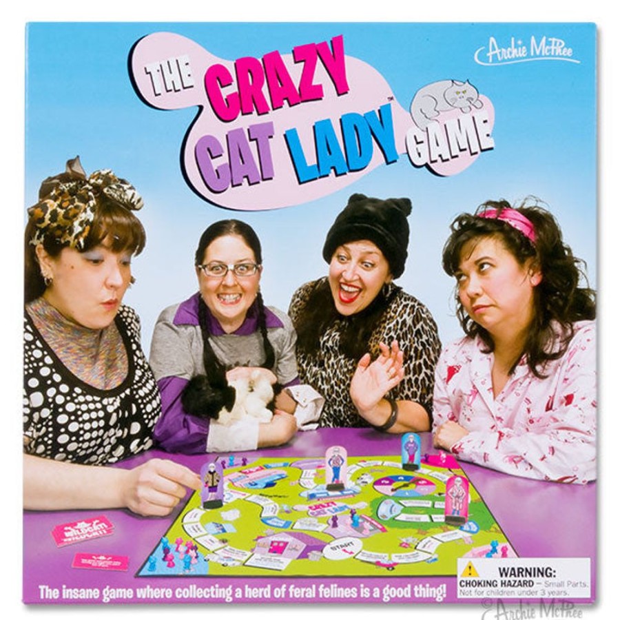 Fun Archie McPhee | Crazy Cat Lady Board Game