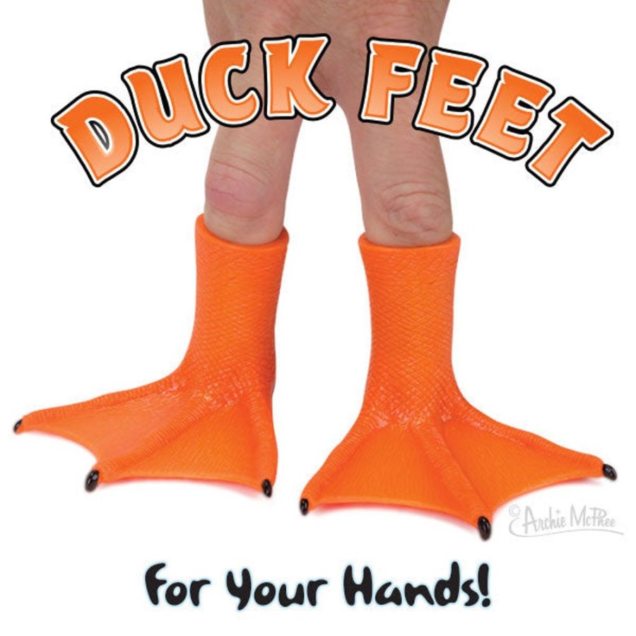 Fun Archie McPhee | Duck Feet Finger Puppets