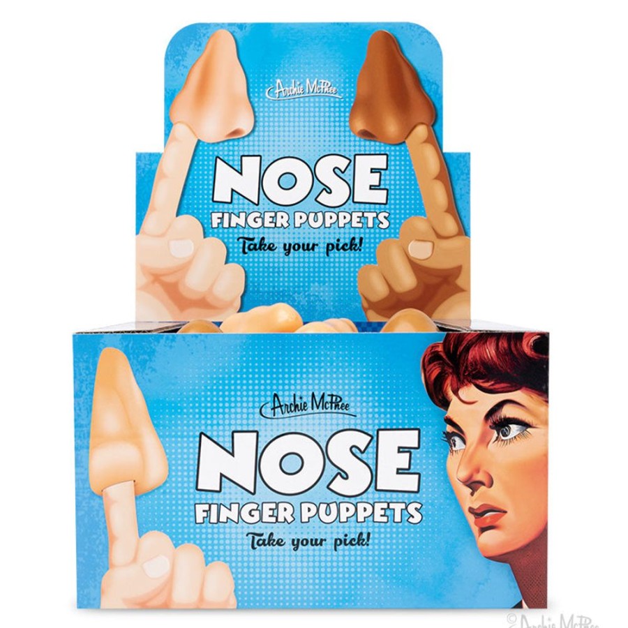 Bulk Archie McPhee | Nose Finger Puppets Bulk Box