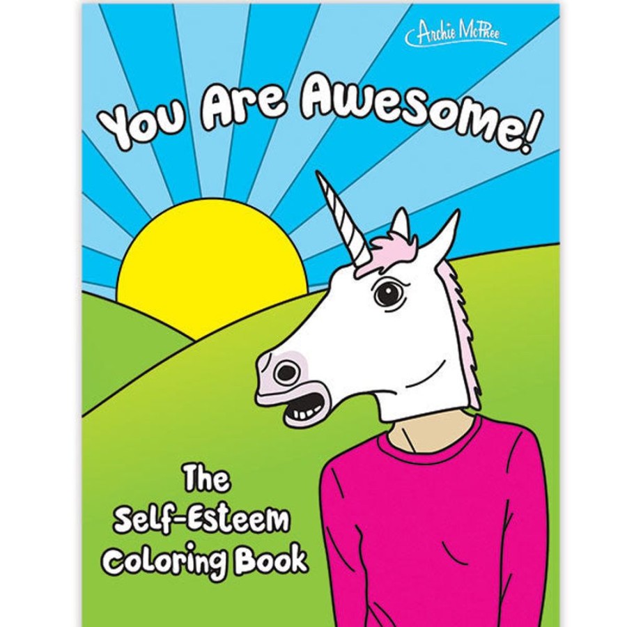 School & Office Archie McPhee | Self-Esteem Coloring Book