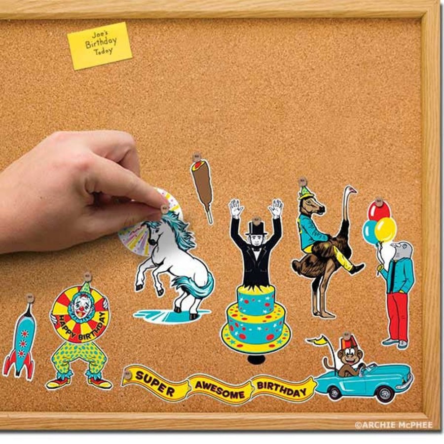 School & Office Archie McPhee | Super Awesome Birthday Mini Decorations