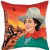 For The Home Archie McPhee | Cowgirl Pillow Cover