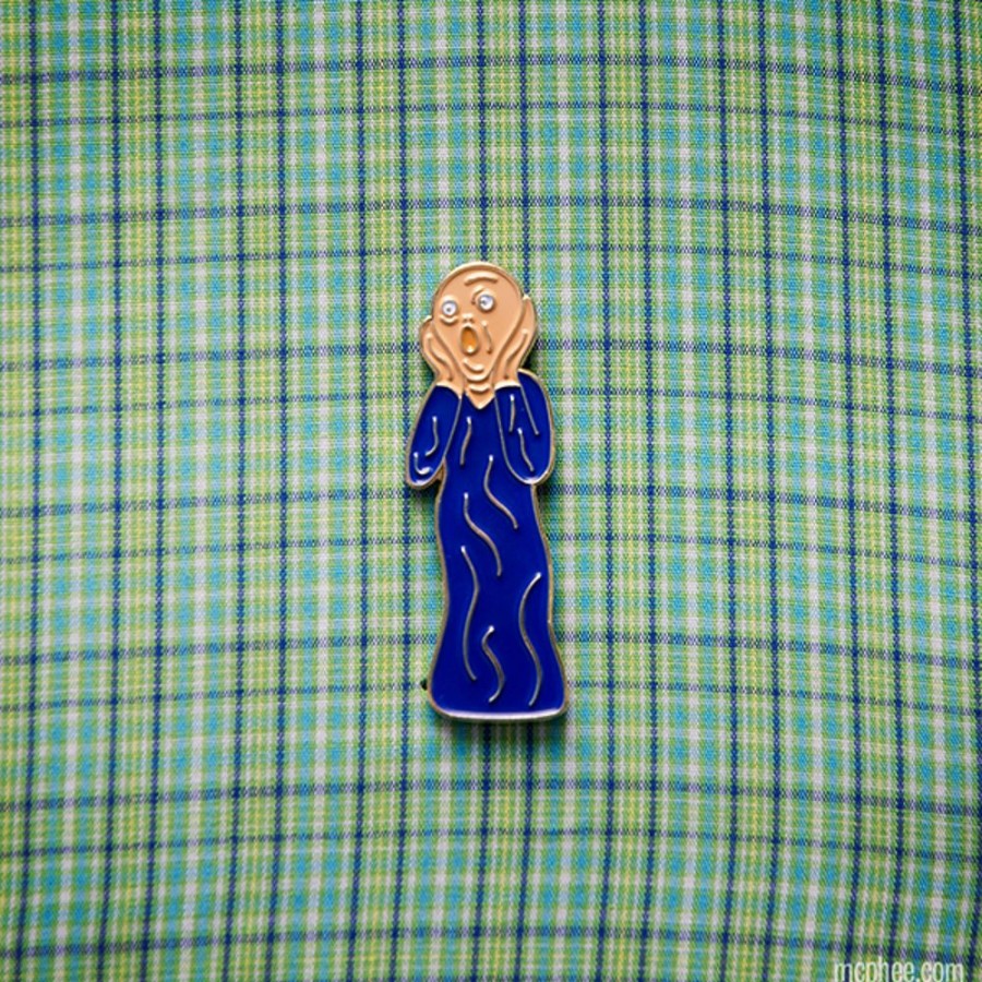 For The Home Archie McPhee | The Scream Enamel Pin