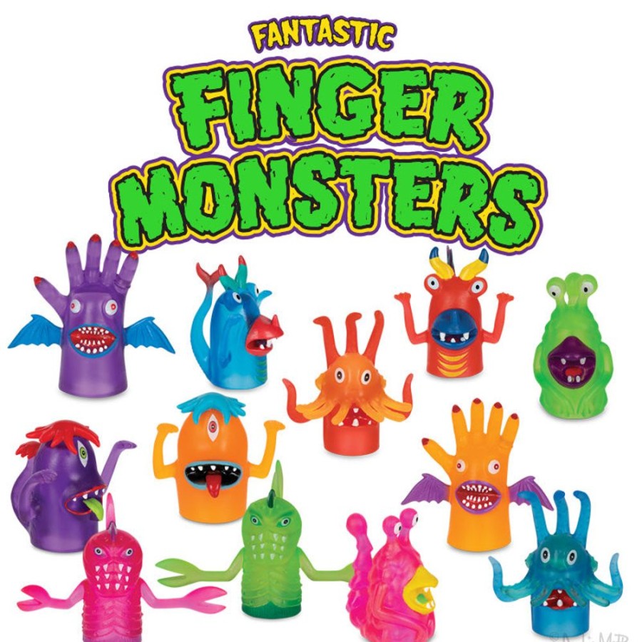 Bulk Archie McPhee | Fantastic Finger Monsters Bulk Box