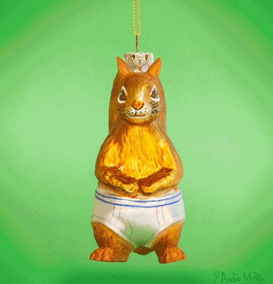 Gifts Archie McPhee | Squirrel In Underpants Ornament