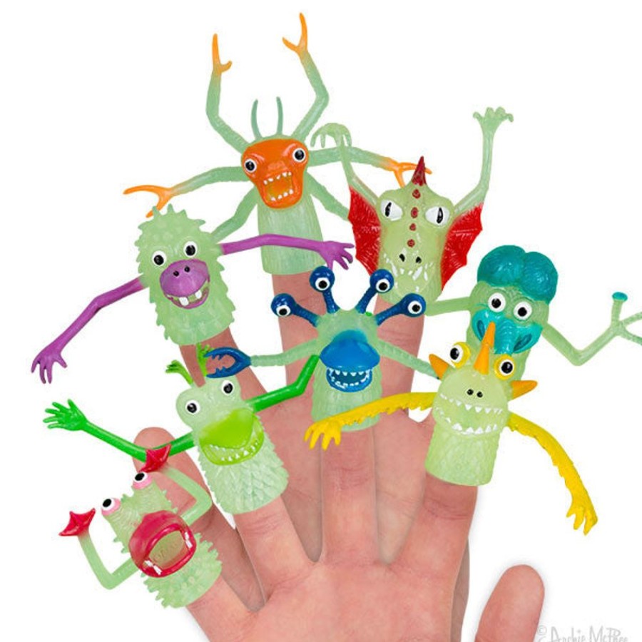 Gifts Archie McPhee | Glow-In-The-Dark Finger Monsters