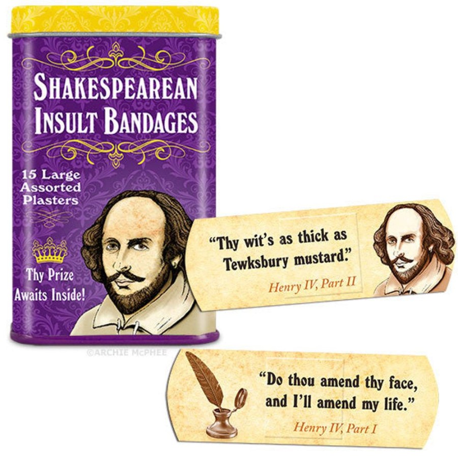 School & Office Archie McPhee | Shakespearean Insult Bandages