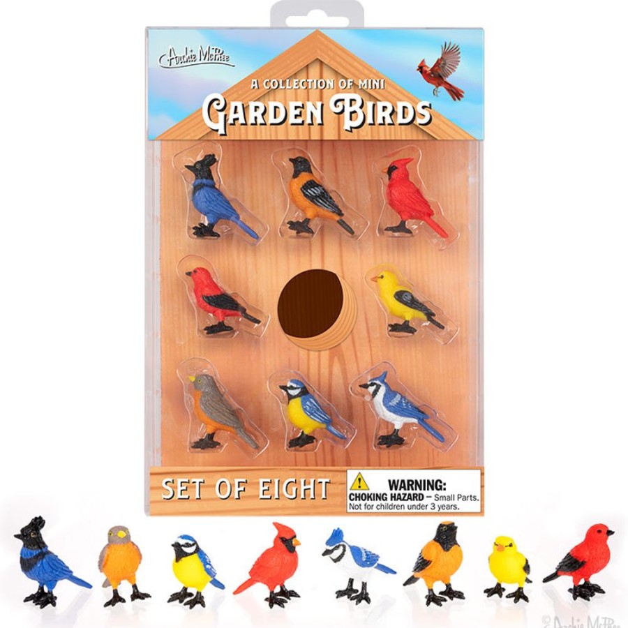 Fun Archie McPhee | Collection Of Mini Garden Birds