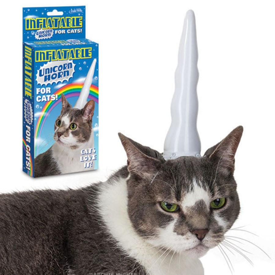 Gifts Archie McPhee | Inflatable Unicorn Horn For Cats