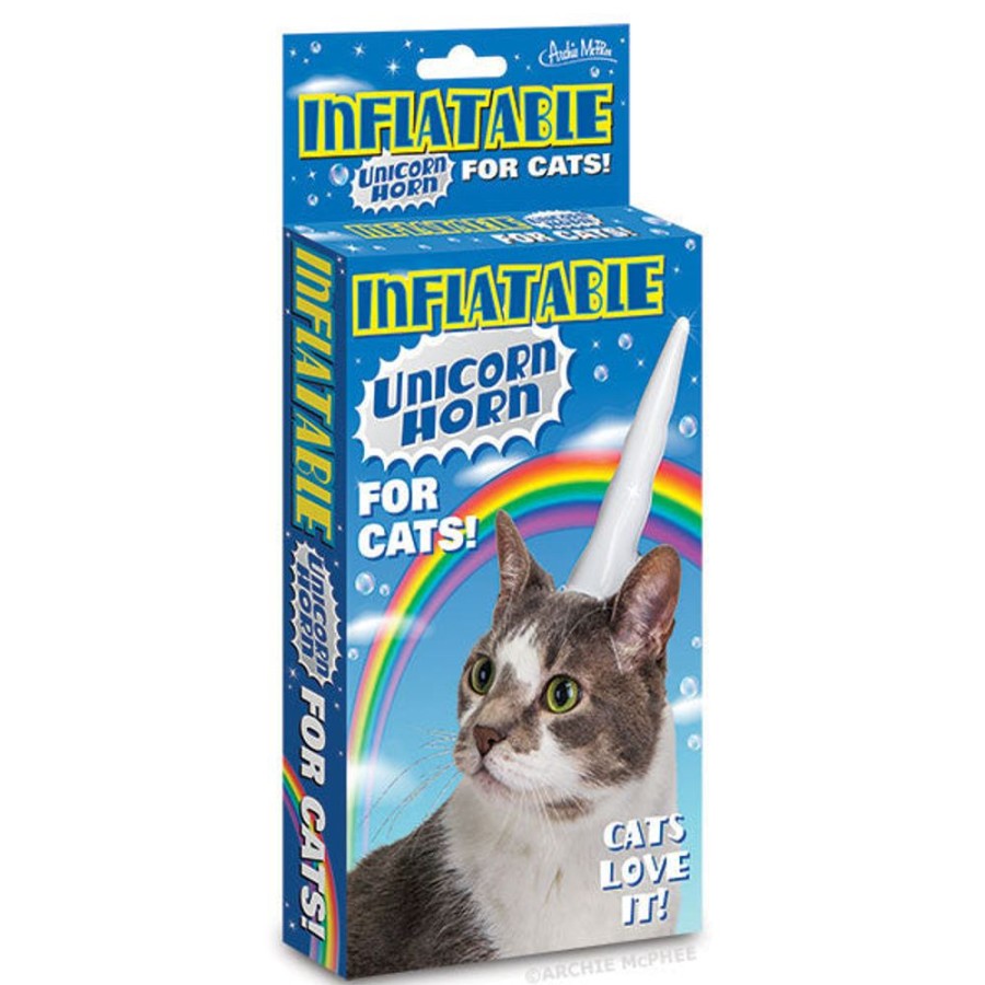 Gifts Archie McPhee | Inflatable Unicorn Horn For Cats