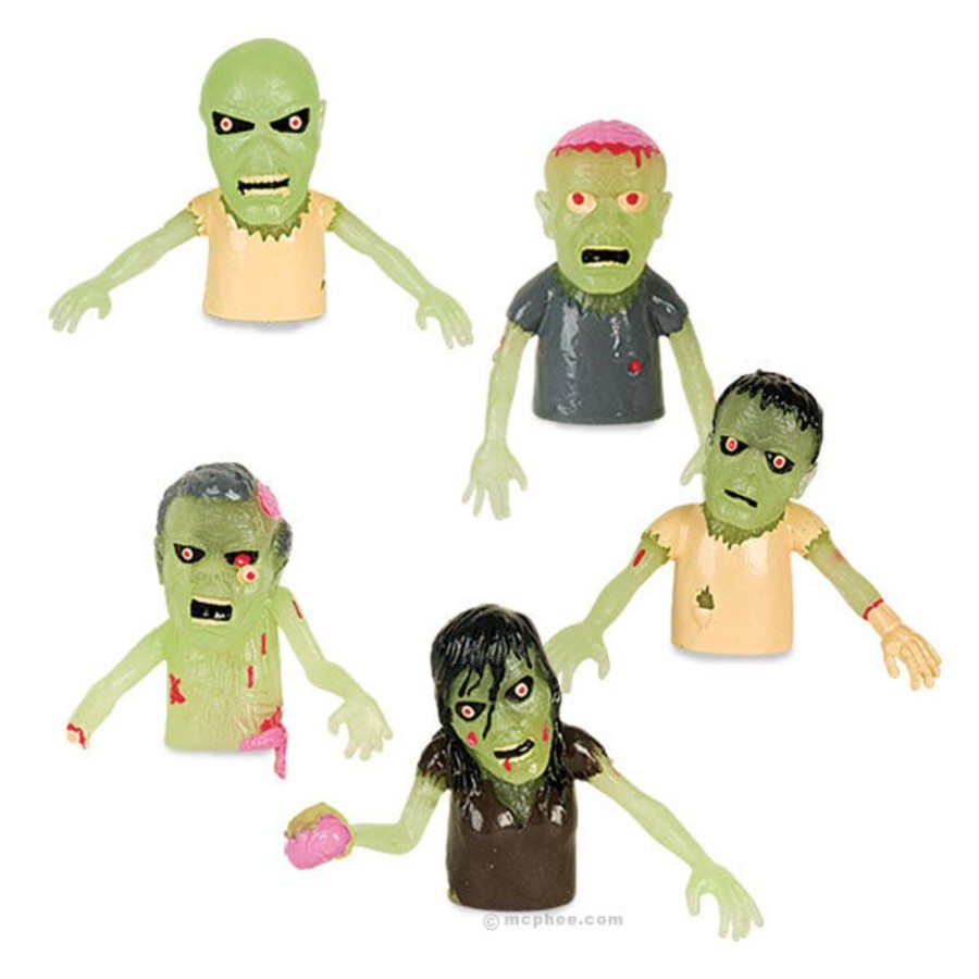 Gifts Archie McPhee | Glow Zombie Finger Puppets