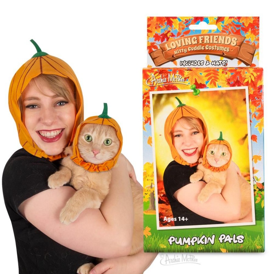 Fun Archie McPhee | Loving Friends Kitty Cuddle Costumes: Pumpkin Pals