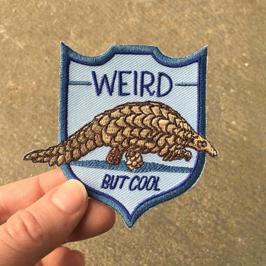 For You Archie McPhee | Weird But Cool Pangolin Embroidered Patch