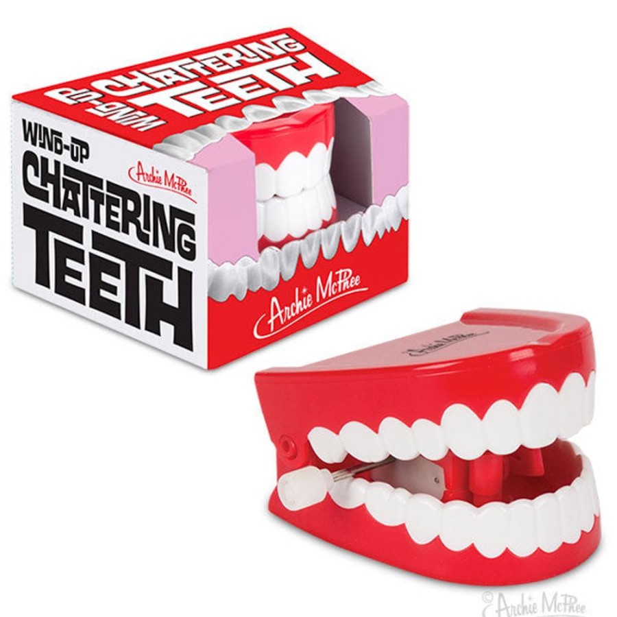 Gifts Archie McPhee | Wind-Up Chattering Teeth