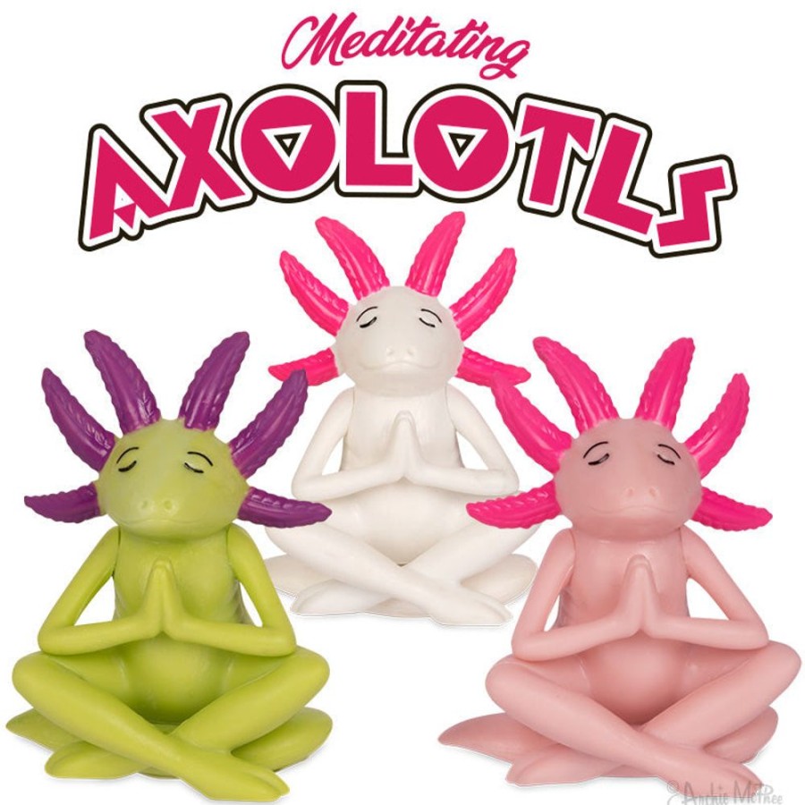 Fun Archie McPhee | Meditating Axolotls Bulk Box